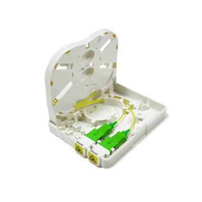 جودة  2 Cores Indoor Fiber Optic Terminal Box Wall Mounted 86mm Size مصنع