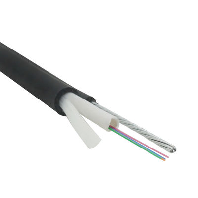 كابل الألياف البصرية الخارجي GJYXC8H 8 FRP Strength G.652D LSZH 12 Core وضع فردي