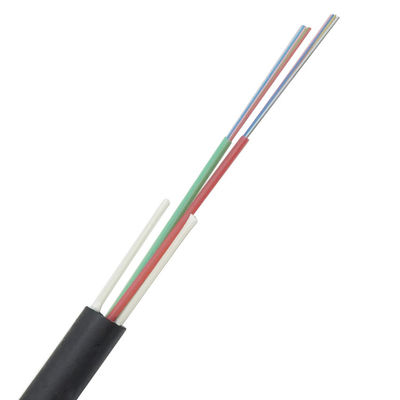12 Core 24 Core Fiber Optic Cable مع اثنين من الأنبوب الفضفاض FRP LSZH غمد