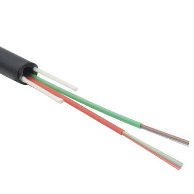 12 Core 24 Core Fiber Optic Cable مع اثنين من الأنبوب الفضفاض FRP LSZH غمد