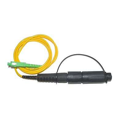 حل FTTH المقاوم للماء IP68 ، سلك تصحيح الألياف البصرية SC APC مع موصل Optitap