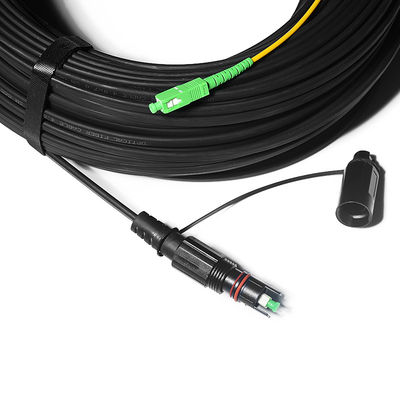 محلول FTTH مقاوم للماء ، سلك تصحيح FTTA مع موصل SC مقوى OptiTap