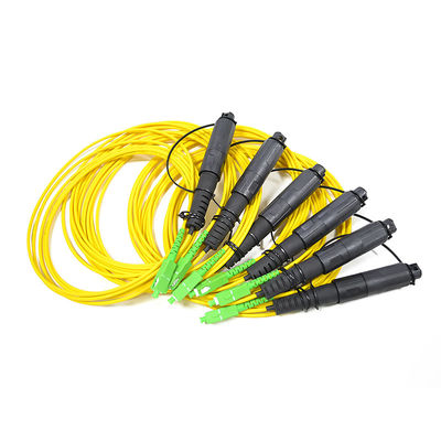محلول FTTH مقاوم للماء ، سلك تصحيح FTTA مع موصل SC مقوى OptiTap