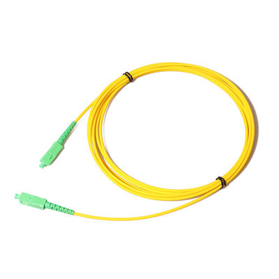سلك تصحيح كابل الألياف SC APC 2 مم أحادي الوضع لنظام FTTH
