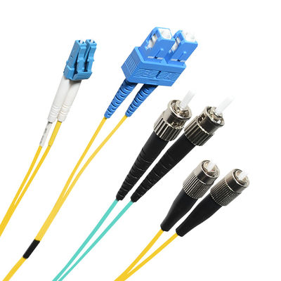 كابل تصحيح كابل الألياف FTTH UPC APC مع موصل MTRJ MU DIN