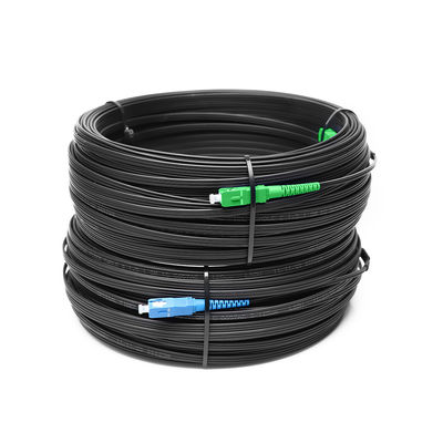 سلك تصحيح كابل الألياف SC UPC APC FTTH 2 Core G657A سيمبلكس للأماكن المغلقة في الهواء الطلق