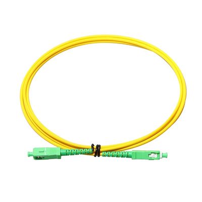 SC APC - SC APC سلك تصحيح كابل الألياف وضع فردي G657A 9/125 سيمبلكس Duplex