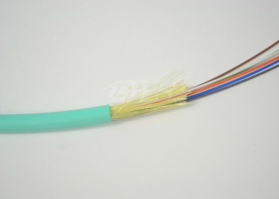 كابل الألياف البصرية الداخلي ذو 12 نواة FTTH OM3 / كابل توزيع الألياف البصرية