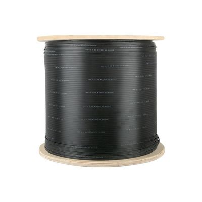 1 2 4 كور الألياف البصرية داخلي / خارجي مسطح FTTH Drop Cable