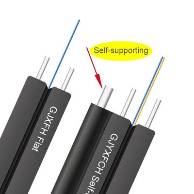 1 كور 2 النوى 4core 12core gjyxch gjyxfch gjxh g657a1 g657a2 g652d ftth داخلي في الهواء الطلق الألياف البصرية إسقاط كابل