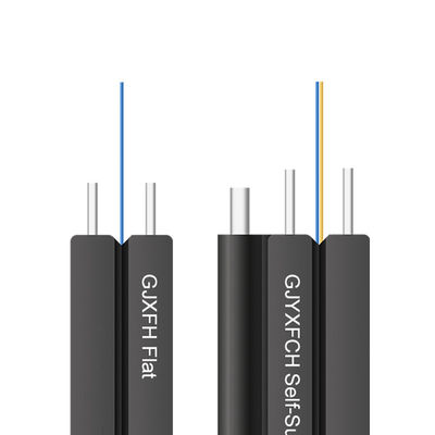 GJXH GJXCH 1،2،4،6،8،12 النوى FTTH شقة داخلية / خارجية كابل الألياف البصرية إسقاط كابل