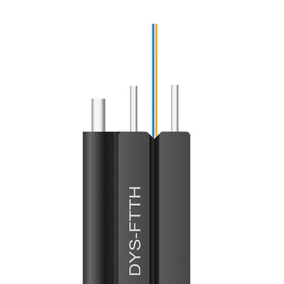 GJXH GJXCH 1،2،4،6،8،12 النوى FTTH شقة داخلية / خارجية كابل الألياف البصرية إسقاط كابل