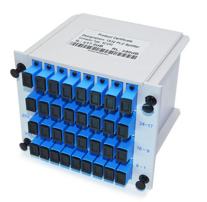 تخصيص الألياف البصرية الفاصل ، 1X32 كاسيت PLC الفاصل مع موصل SC UPC