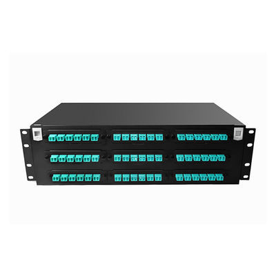 لوحة التصحيح البصرية عالية الكثافة 19 بوصة 1U MPO MTP-LC 24F 10G 40G