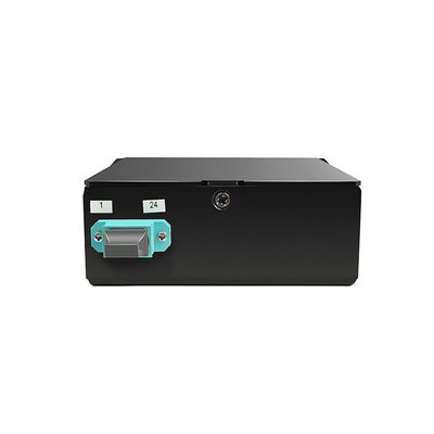 144 نواة 19 &quot;1U MTP لوحة التصحيح الألياف MPO مع 4 قطع OM3 MTP-LC كاسيت