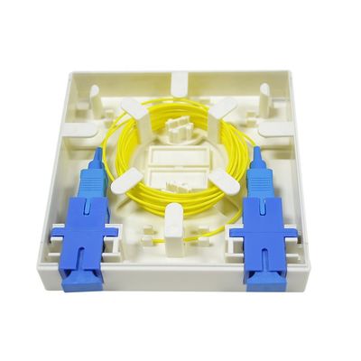 2 Core مربع الألياف البصرية الطرفية 86 Type لشبكة FTTH FTTB FTTX