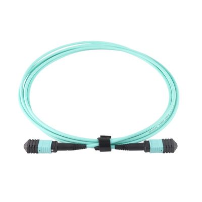 سلك تصحيح كبل الألياف 12 Core 24 Core ، كبل Mtp Mpo Patch Om3 Om4 لـ Qsfp