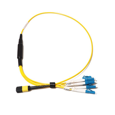 24 مجموعة كبلات الألياف الأساسية ، MPO إلى كابل اندلاع LC لـ FTTH