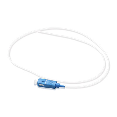 0.9mm قطر كابل الألياف الجمعية 9/125 G657A1 SC / UPC سيمبلكس أبيض مصقول