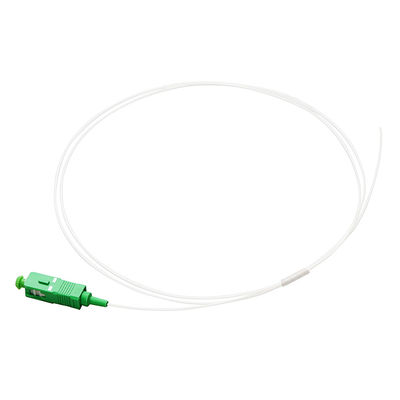 0.9mm قطر كابل الألياف الجمعية 9/125 G657A1 SC / UPC سيمبلكس أبيض مصقول