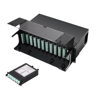 وحدة كاسيت LC LGX MTP MPO 12 ليف 24 ليف للكابلات الهيكلية