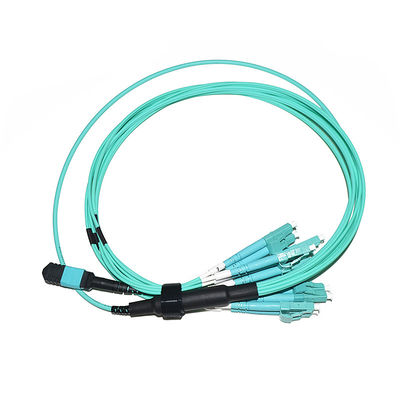 تخصيص MPO LC Breakout Cable Fanout 8 Core لمركز البيانات