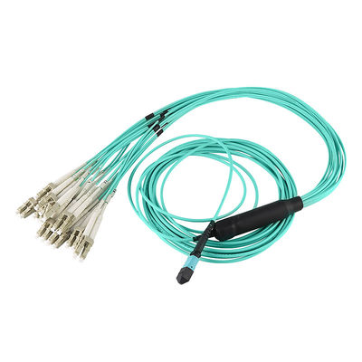 تخصيص MPO LC Breakout Cable Fanout 8 Core لمركز البيانات