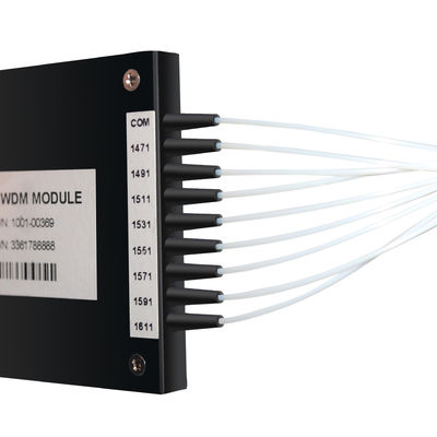 8 قناة بصري Cwdm Mux Demux وحدة 0.9mm 20nm قناة التباعد