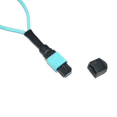 MPO Fiber Optic Loopback 24 Cores OM4 مع شهادة ISO9001