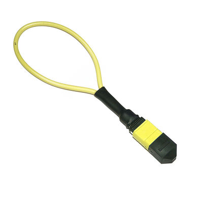 MPO Fiber Optic Loopback 24 Cores OM4 مع شهادة ISO9001