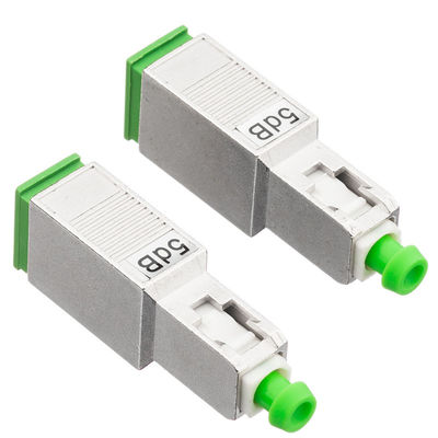 مخفف الألياف البصرية البسيط 2.0 مم ، مخفف 5db SC APC مع مادة بلاستيكية معدنية