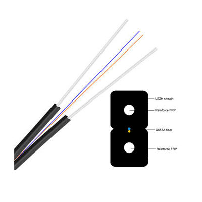 سعر المصنع 1،2 Core FTTH G657A1 G657A2 Flat Drop Optic Cable