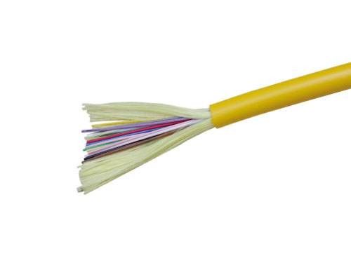 كابل الألياف البصرية الداخلي ذو 12 نواة FTTH OM3 / كابل توزيع الألياف البصرية