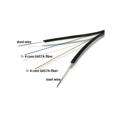 كابل إسقاط بصري GJYXFCH FTTH عالي الجودة 6 نوى بسعر جيد