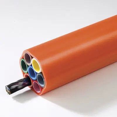 2-288 كابل الألياف الضوئية ، كابل الهواء الصغير المنفوخ مع غلاف HDPE