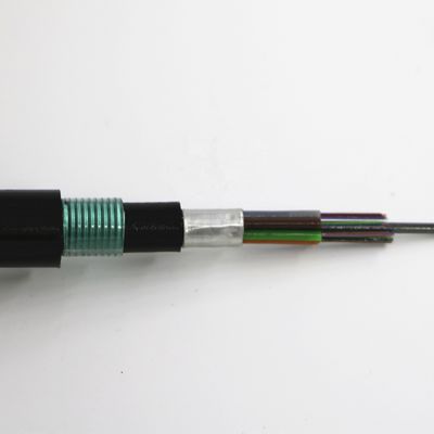 كابل الألياف البصرية المدفون في الهواء الطلق 12 كور G.652D مع غلاف PE