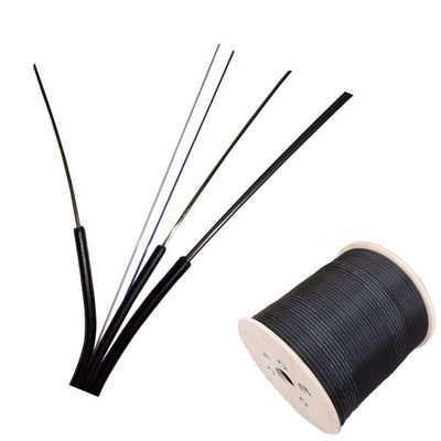 كابل إسقاط FTTH خارجي مخصص G657A1 G657A2 نوع أسود اللون
