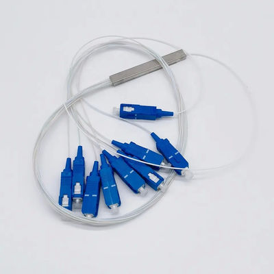 1 × 4 SC APC Fiber Optic Splitter ، Mini Type PLC 4 Way Splitter لتلفزيون الكابل