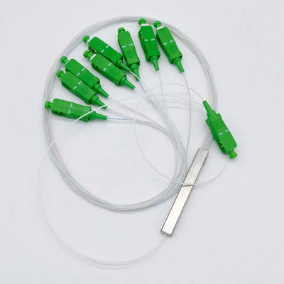1 × 4 SC APC Fiber Optic Splitter ، Mini Type PLC 4 Way Splitter لتلفزيون الكابل