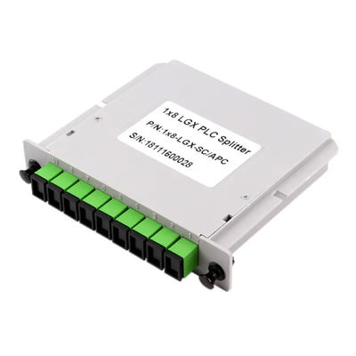 كاسيت نوع PLC مقسم الألياف البصرية 1x8 مع موصل SC UPC