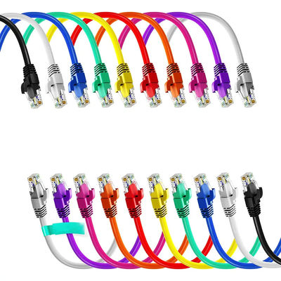 كابل تصحيح إيثرنت Cat6A المخصص ، سلك تصحيح نحيف S FTP بطول 5 متر 1 متر