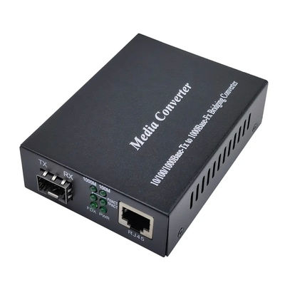 محول وسائط جيجابت من الألياف الضوئية 1000base Tx إلى 1000base Fx