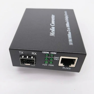 محول وسائط جيجابت من الألياف الضوئية 1000base Tx إلى 1000base Fx