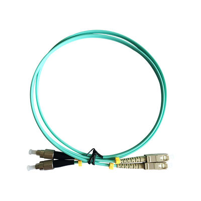 LC ST SC Connector 3m Fiber Optic Cable Assembly IEC60332-1 تصنيف اللهب