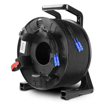 أشرطة الكابلات الخارجية السوداء 300M 250M 200M 150M 100m LC إلى LC ريل الكابلات الممتدة